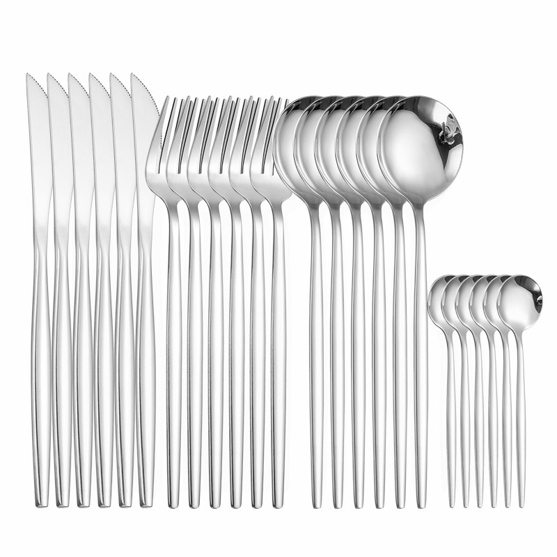 24 Pieces Trendy Dinnerware Set