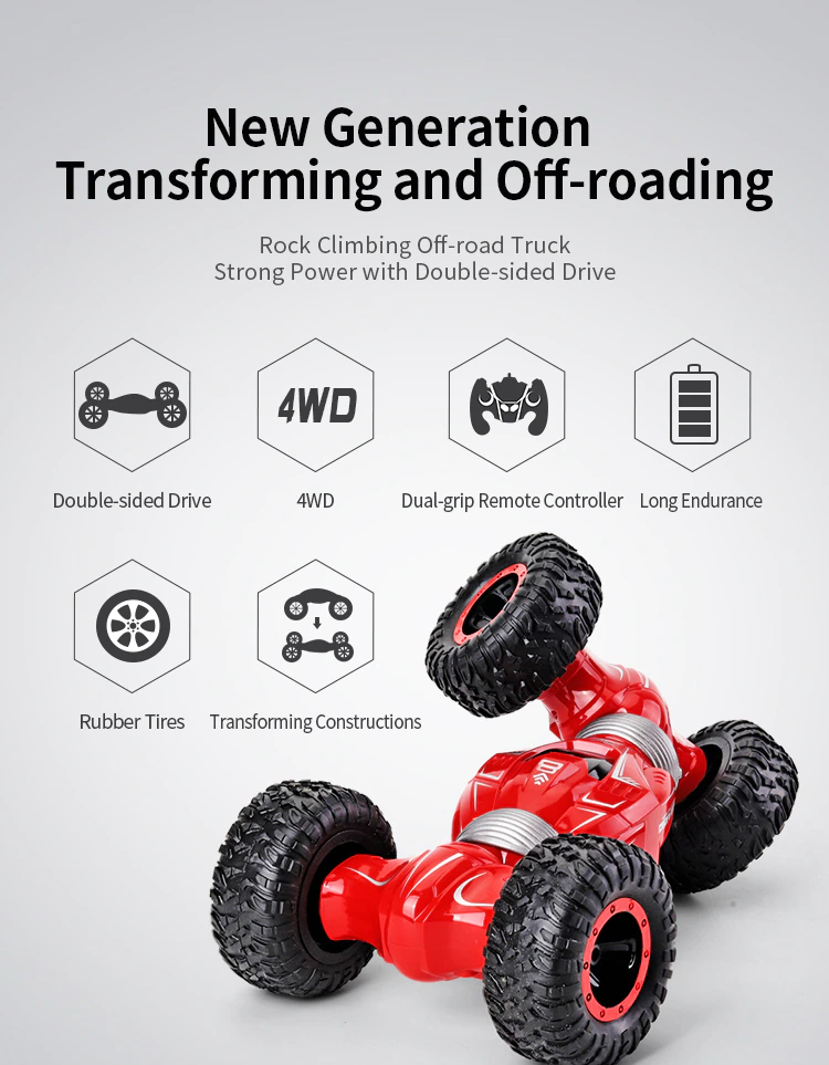 4WD Remote Control High Speed Twist-Desert Off Road RC Car Buggy on Road Drift Car