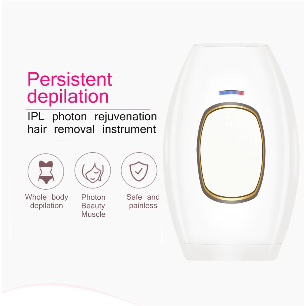 IPL Laser Hair Removal Handset for Women, Permanent IPL Hair Removal Device with Cooling System, At-Home Painless Hair Removal Epilator For Women
