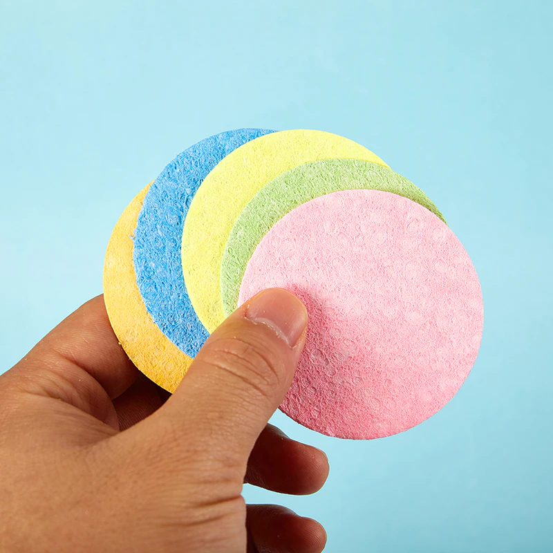 Compressed Natural Cellulose Facial Cleansing Sponge