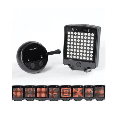 USB Rechargeable Bike Tail Light Smart Bicycle Turn Signal Lights