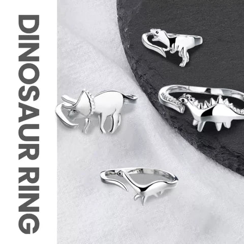 Adjustable Fashion Dinosaur Open Geometric Rings For Men/Women 2022 New Korea Trendy Adjustable Animal Ring Jewelry Gift