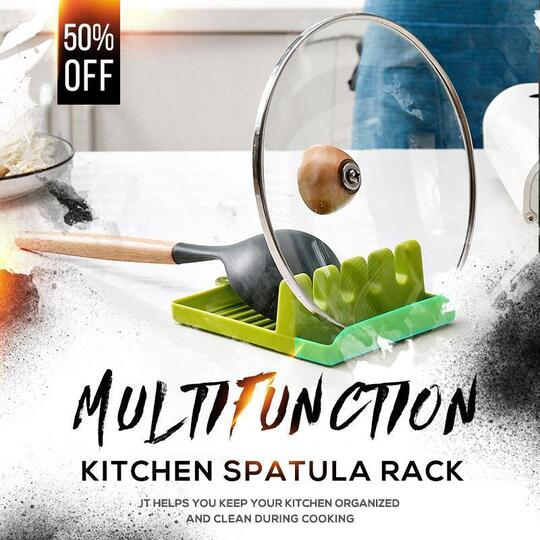 Non-slip Kitchen Utensil Rest with Drip Pad