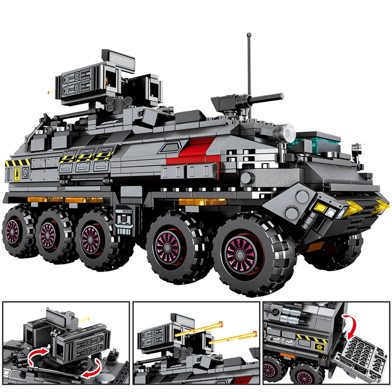 Military Tank Model Building Blocks