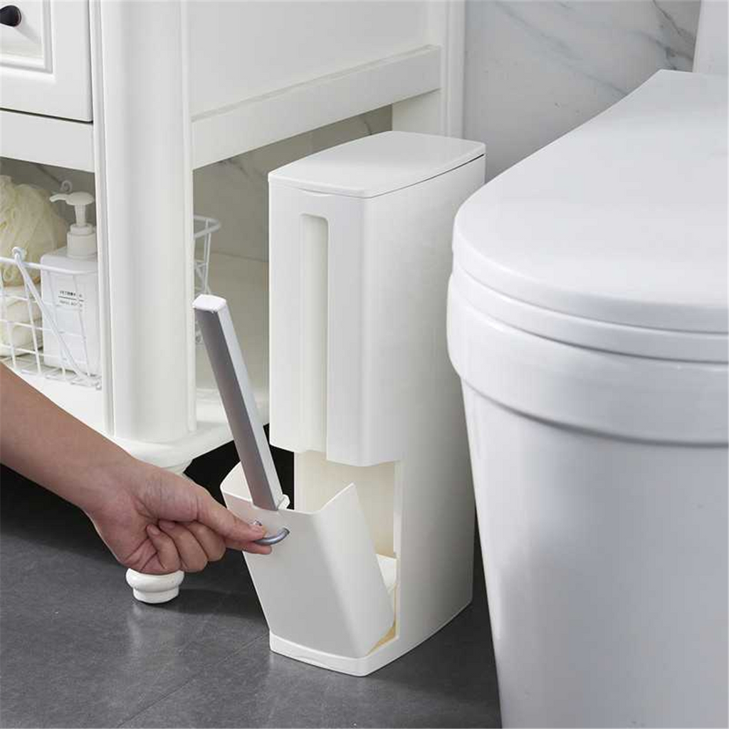 3 in 1 Narrow Trash Can Toilet Brush Set