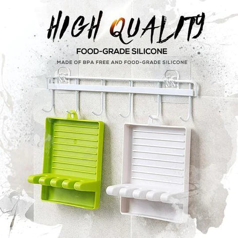 Non-slip Kitchen Utensil Rest with Drip Pad