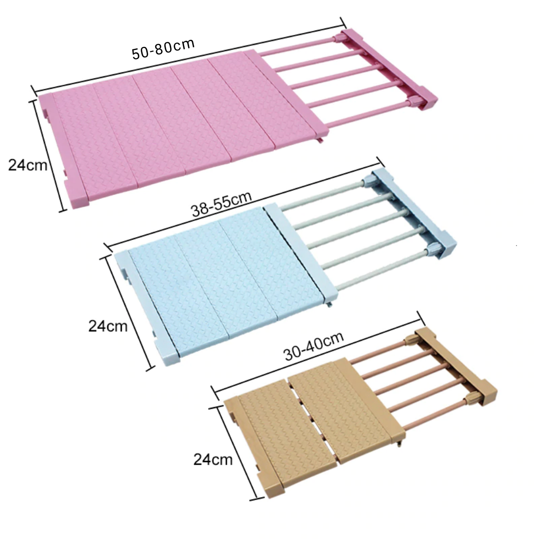 Adjustable Storage Organizing Rack Clothes Storage Box Closet Separation Organizers Drawer Divider Organizer Compartment Boxes