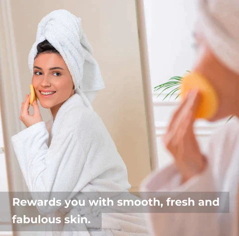 Compressed Natural Cellulose Facial Cleansing Sponge