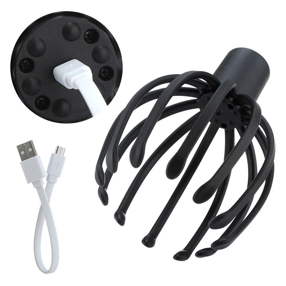 electric octopus head massager multi-claw electric massager Therapeutic Head Scratcher Relief octopus electric head massage claw