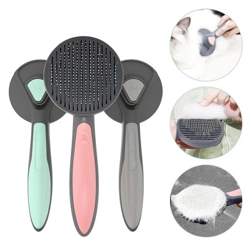 Self-Cleaning Pet Grooming Slicker Brush