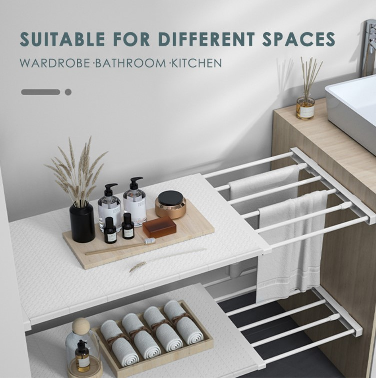 Adjustable Storage Organizing Rack Clothes Storage Box Closet Separation Organizers Drawer Divider Organizer Compartment Boxes