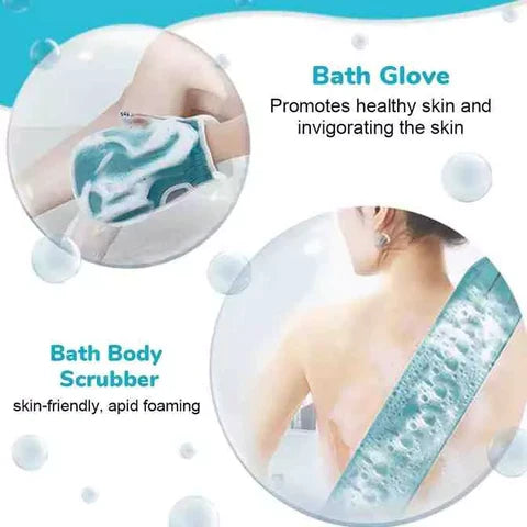 Body Bath Exfoliating Scrubber Set