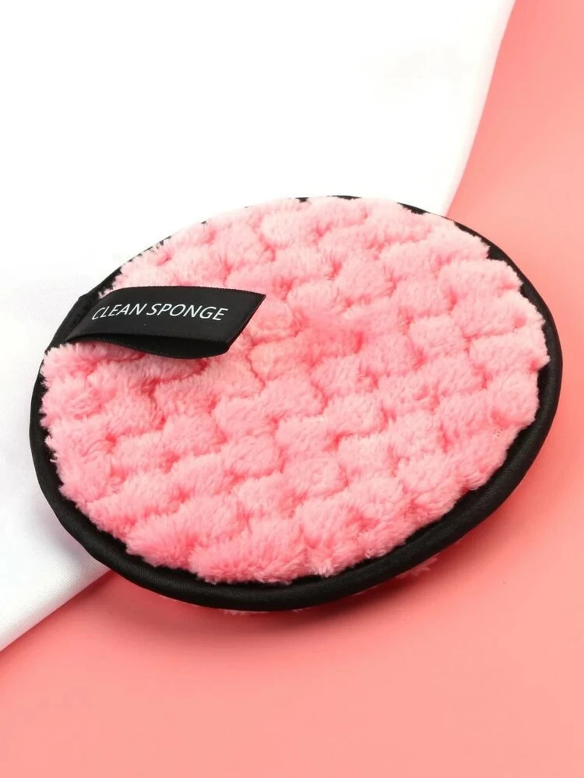 Pink Reusable Microfiber Makeup Remover Pad