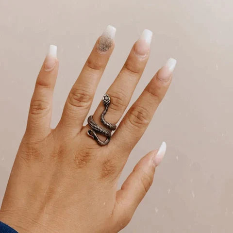 Adjustable Snake Fashion Ring for Men and Women