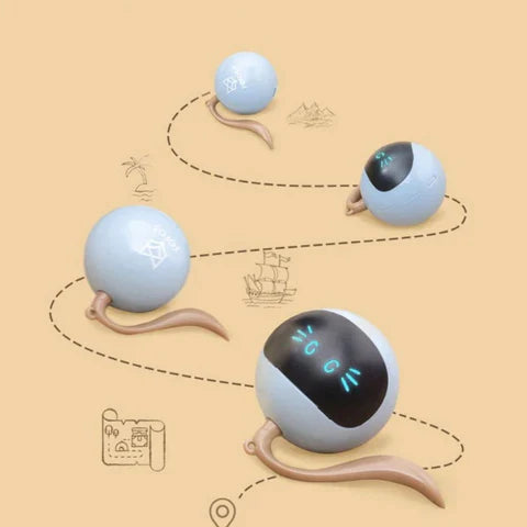 Smart Interactive Pet LED Self Rotating Ball