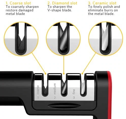 Professional 3 Stages Knife Sharpening Tool