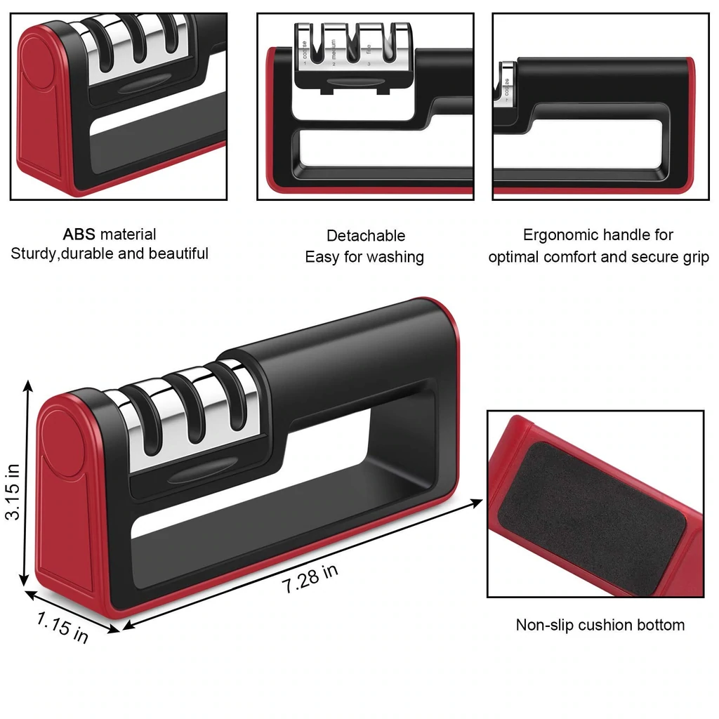 Professional 3 Stages Knife Sharpening Tool