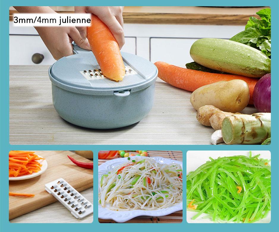 Mandoline Slicer Cutter & Grater For Vegetable (8 Functions In 1 )