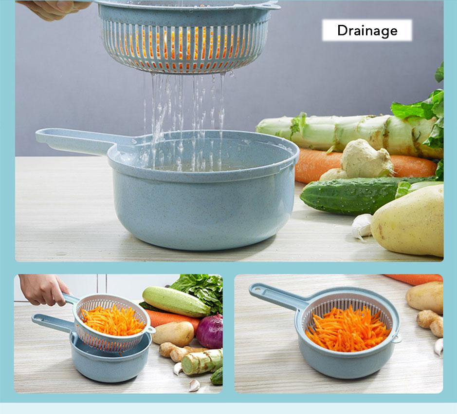 Mandoline Slicer Cutter & Grater For Vegetable (8 Functions In 1 )