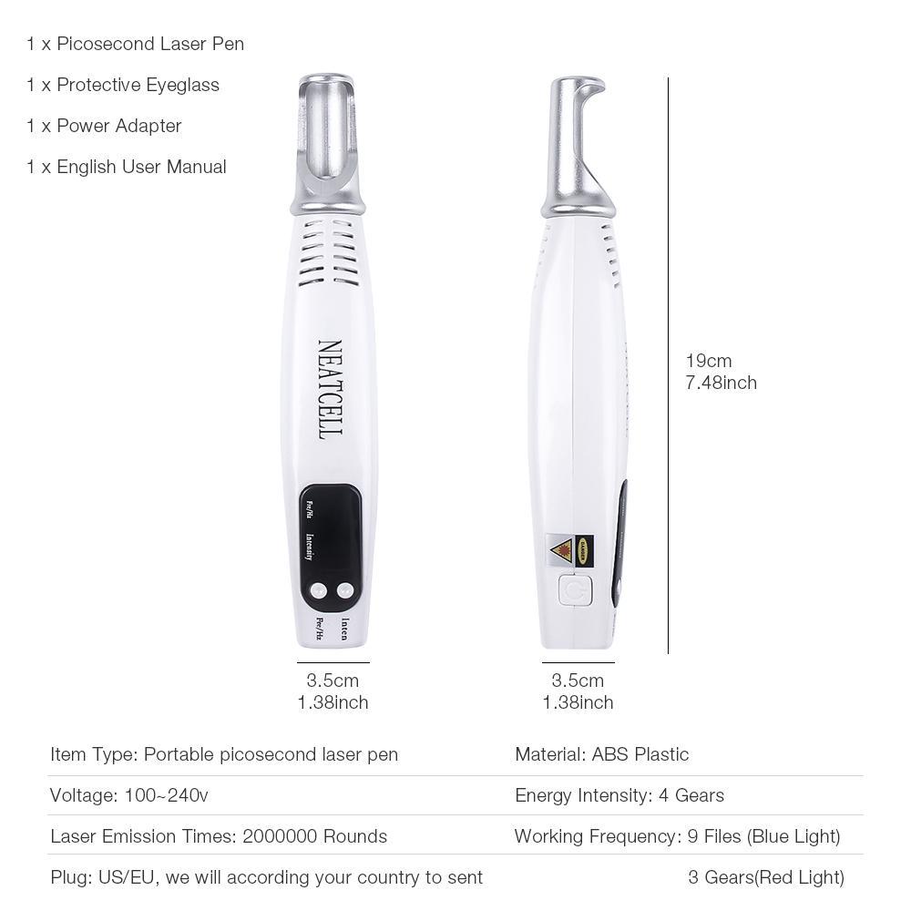 Laser Tattoo & Freckle Removal Blue/Red Light Therapy For Dark Spot Removal