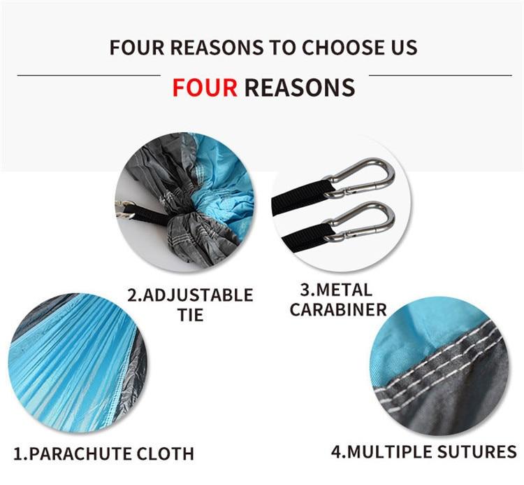 Outdoor Camping Hammock With Tree Straps