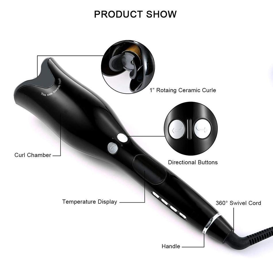 Automatic Rotating Hair Curling Iron Ceramic Rotating Hair Waver Magic Curling Wand Irons Hair Styling Tools