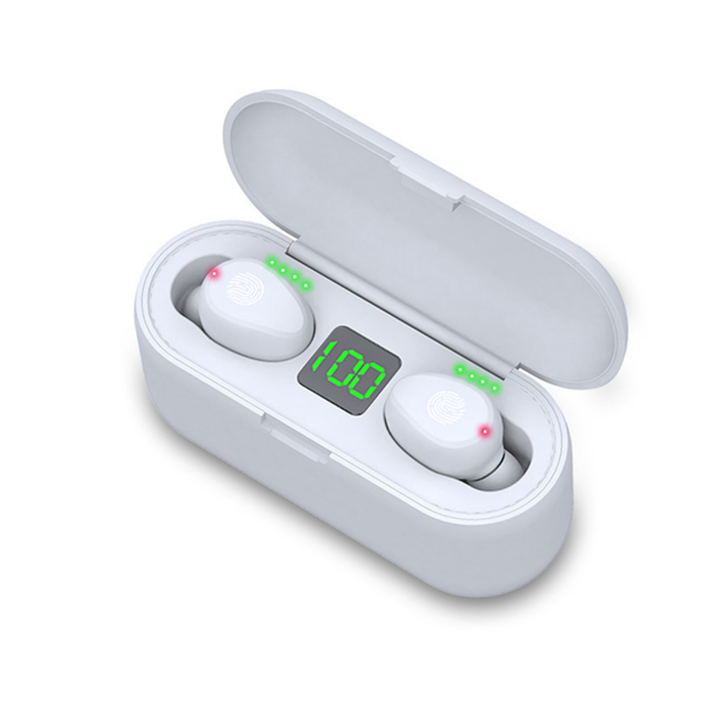 Wireless Earphone Bluetooth V5 Touch Sensor & Power Bank Charger Holder
