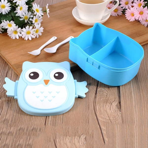 Cartoon Owl Food Container Storage Bento Box