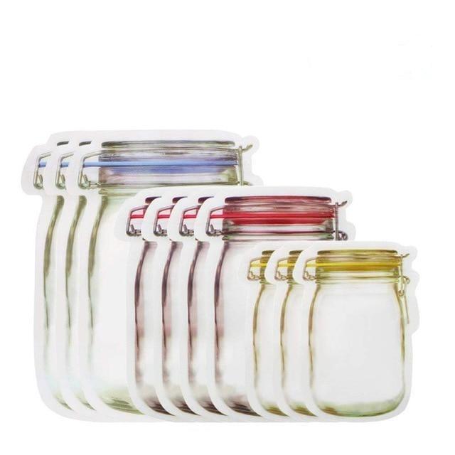 Mason Jar Zipper Bags