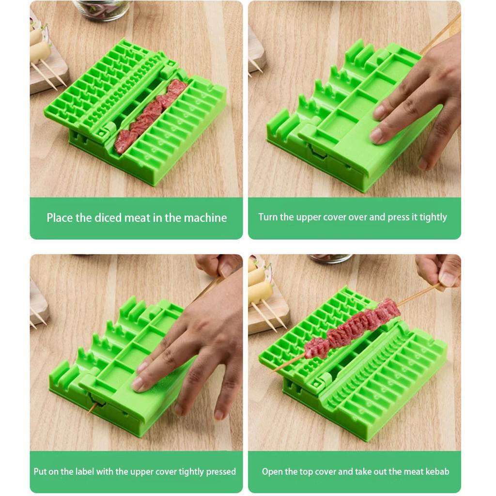Barbecue Stringer Skewers Kebab Maker Box