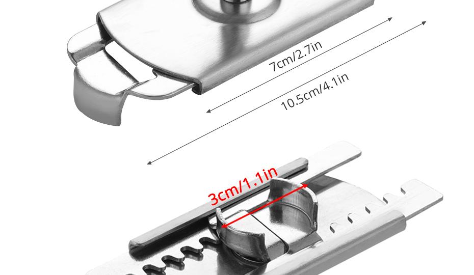 Adjustable Multi-Function Bottle Cap Opener Stainless Steel Lids Off Jar Opener Labor-Saving Screw Can Opener for Kitchen Gadget