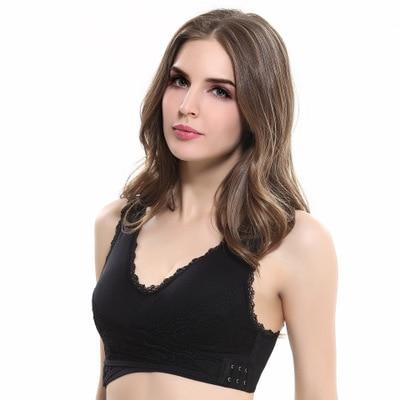 Anti Sagging Comfort Lift Up Bra Wireless Shockproof Sports Support Fitness Vest Bras Breathable Underwear Crotch Back Corset Bra