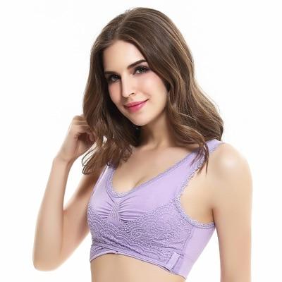 Anti Sagging Comfort Lift Up Bra Wireless Shockproof Sports Support Fitness Vest Bras Breathable Underwear Crotch Back Corset Bra