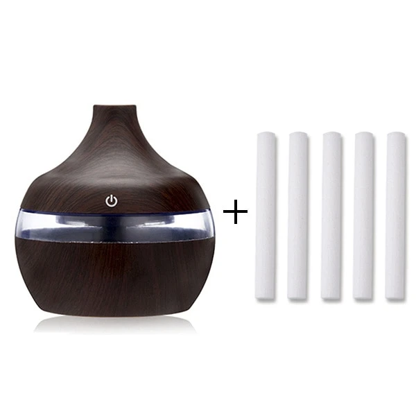 Essential Aroma Oil Electric Humidifier and Diffuser with 5 Cotton Sticks