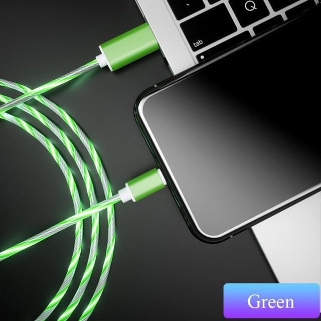 Glowing Cable Mobile Phone Fast Charging Cables for all Types of Smartphone