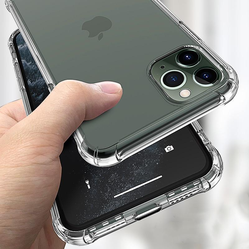 Transparent Shockproof Soft Silicone Case for ALL iPhone Model