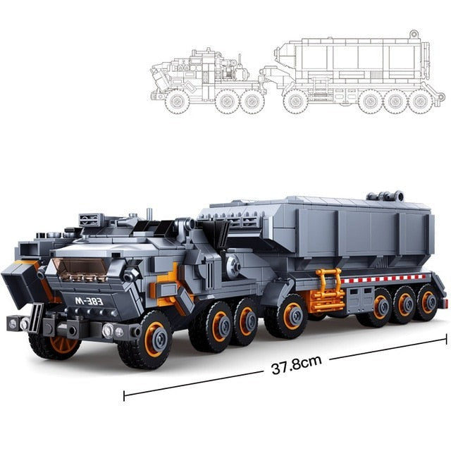 Military Truck Model Building Blocks