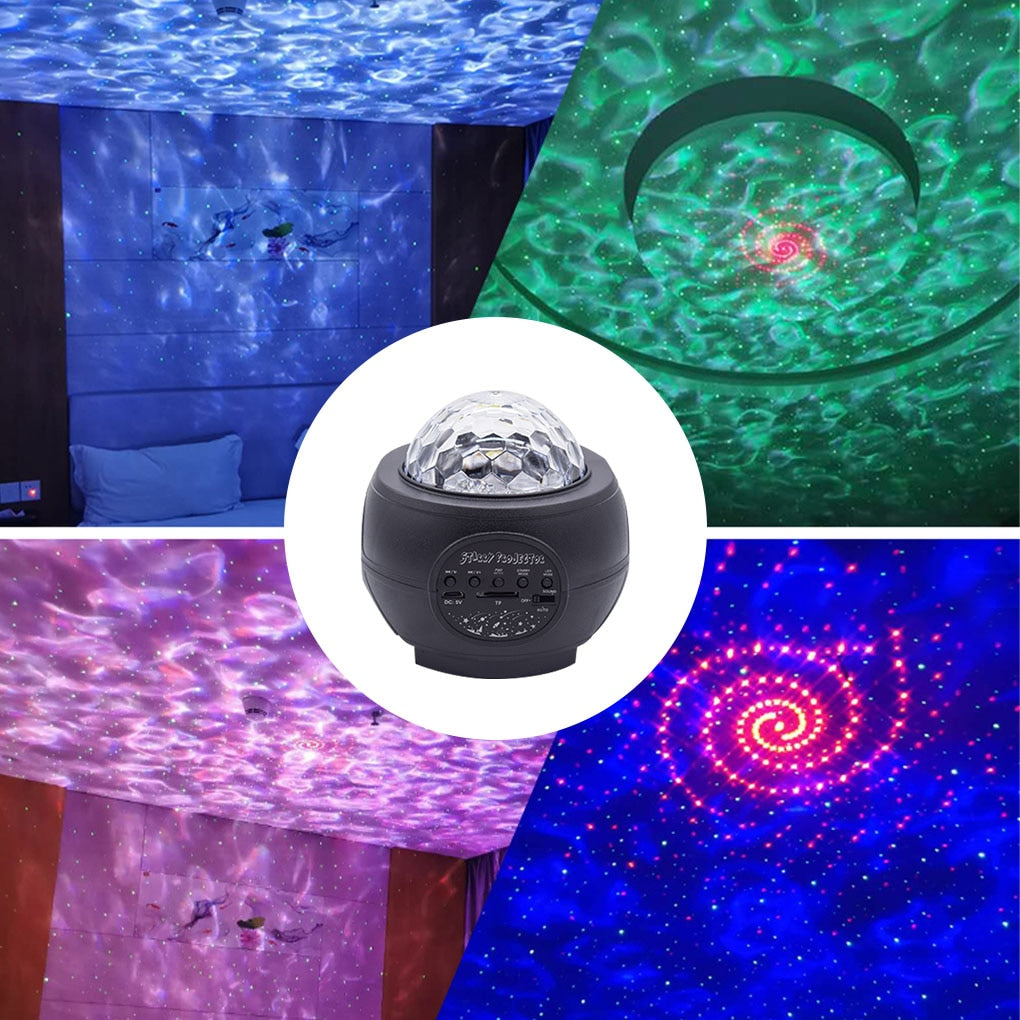 LED Star Light Projector with Bluetooth Speaker - 21 Lighting Mode