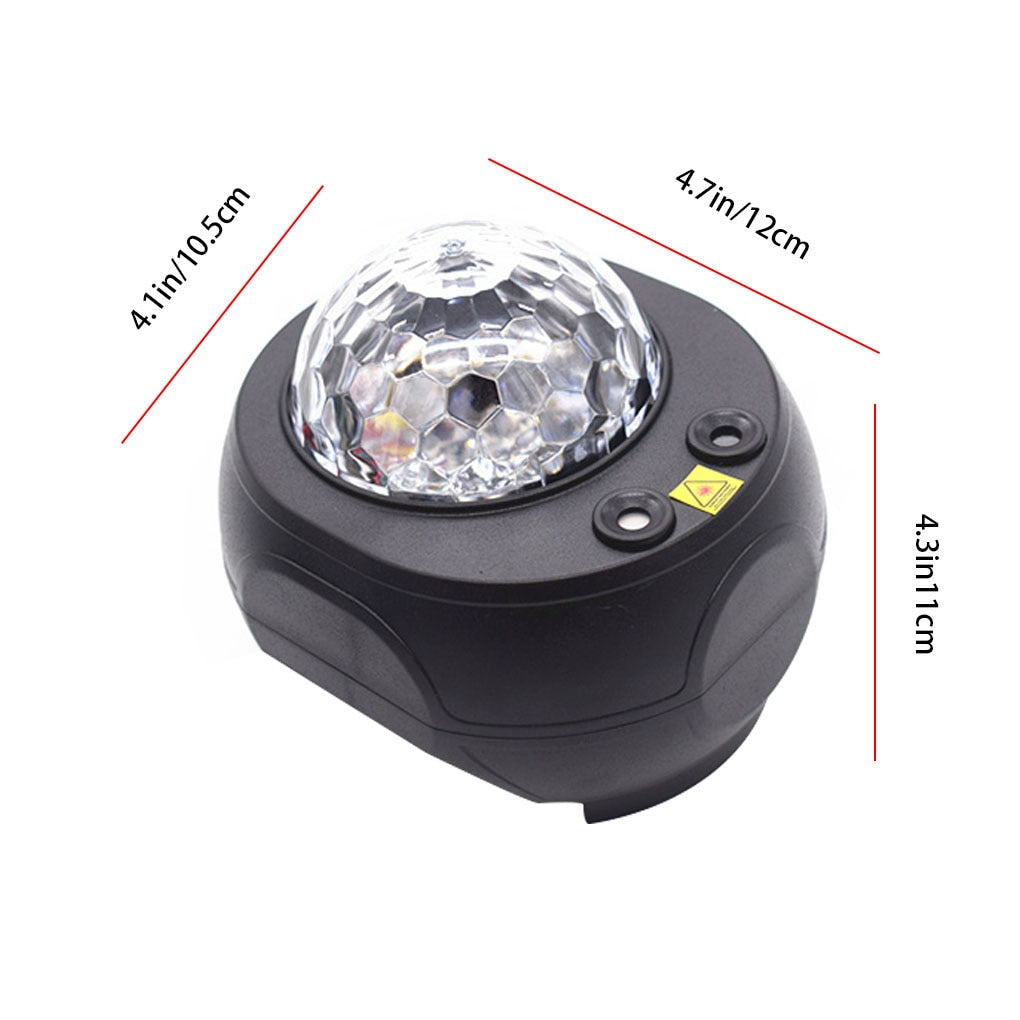 Galaxy Star Night Lamp LED Star Projector Night Light Ocean Wave Projector - 21 Lighting Modes