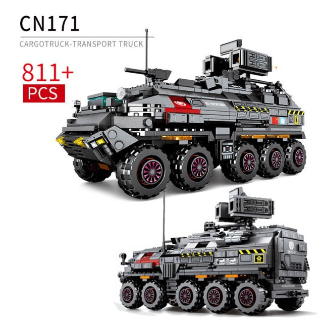 Military Tank Model Building Blocks