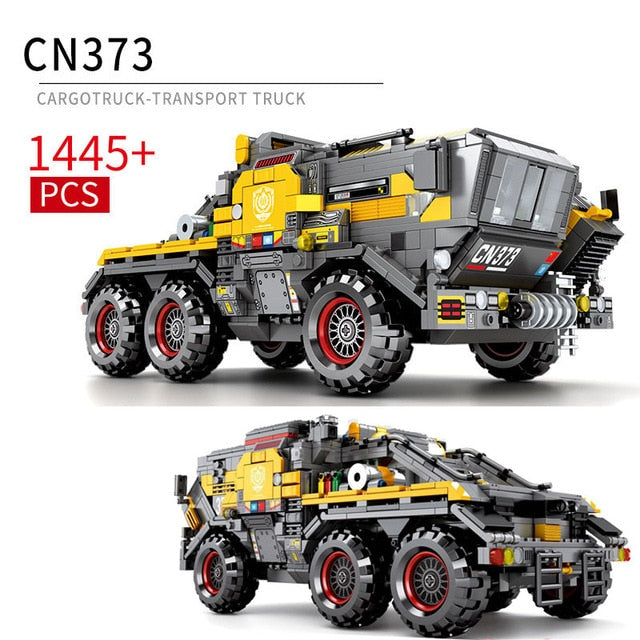 Military Cargo Truck Model Building Blocks