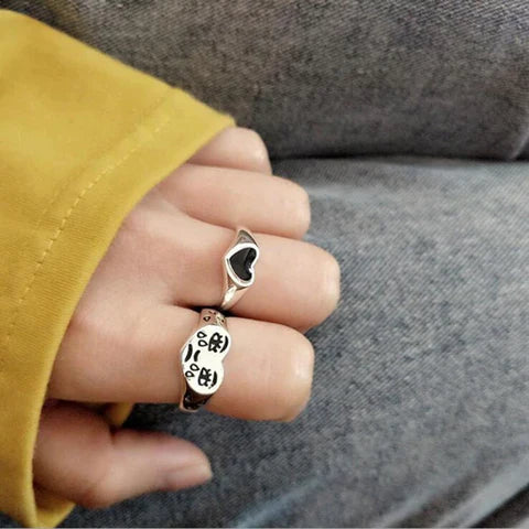 Adjustable Vintage Pop Punk Fashion Ring