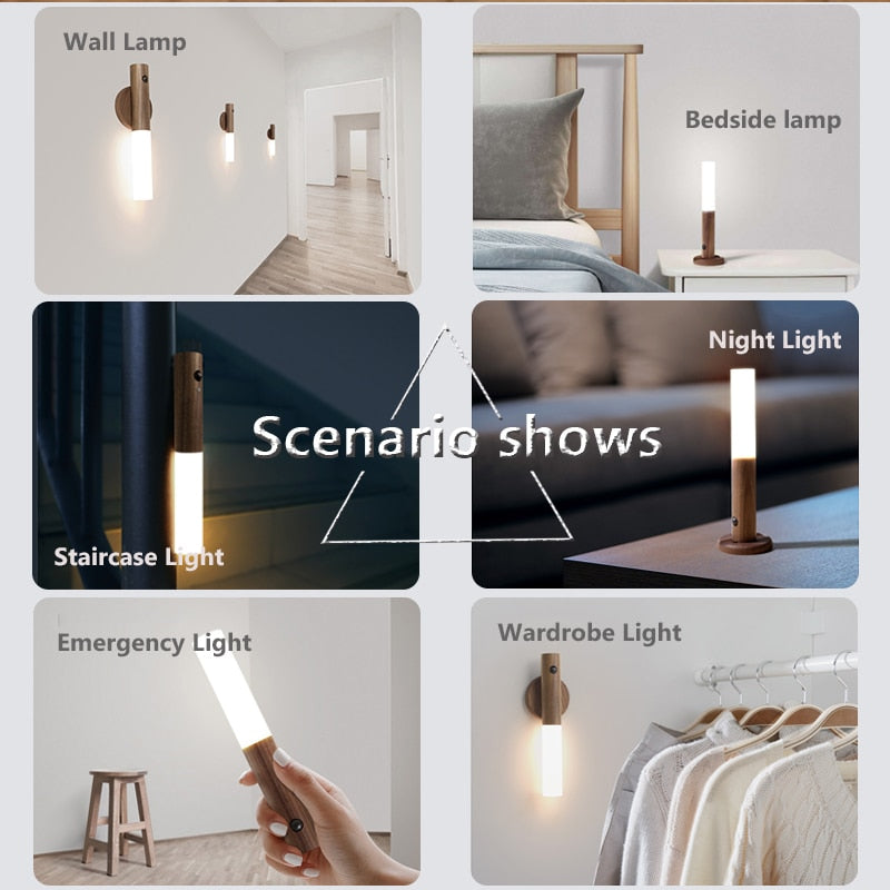 LED Infrared Photosensitive Sensor Rechargeable Lamp