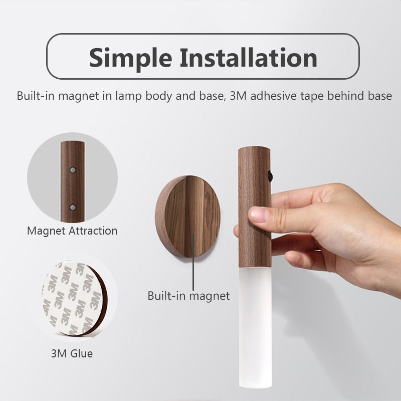 LED Infrared Photosensitive Sensor Rechargeable Lamp