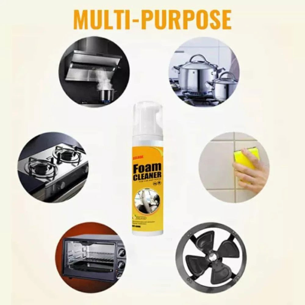 Multi-Purpose Car Interior and Home Foam Cleaner