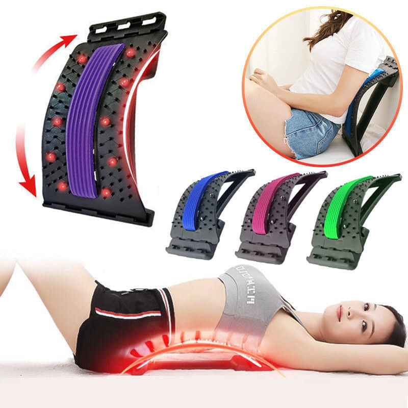 Multi-Level Adjustable Magnetotherapy Back Stretcher Massager