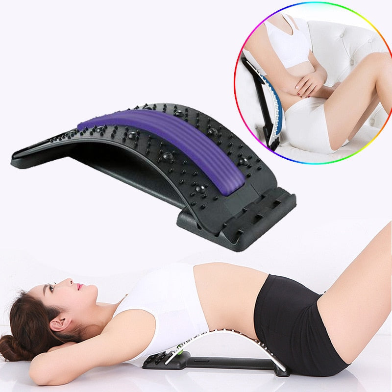 Multi-Level Adjustable Magnetotherapy Back Stretcher Massager