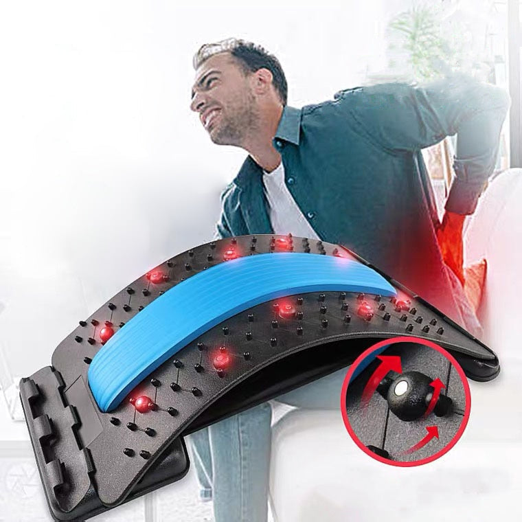 Multi-Level Adjustable Magnetotherapy Back Stretcher Massager