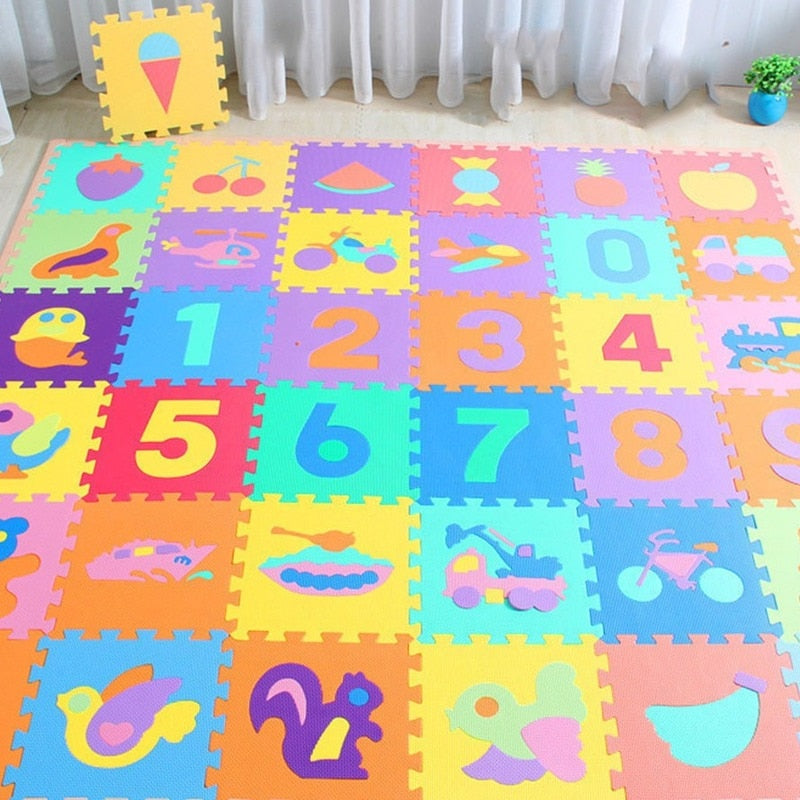 EVA Foam Patterned Puzzle Mat 10 Pcs