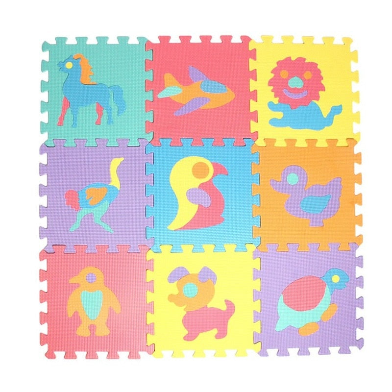 EVA Foam Patterned Puzzle Mat 10 Pcs